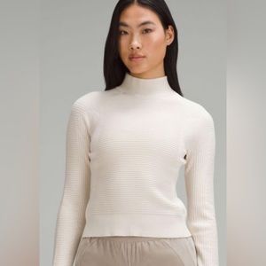 Iululemon mixed rib-knit crewneck